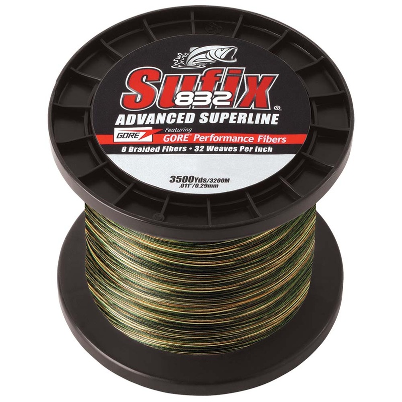 Sufix 832 Advanced Superline Braid – 6lb – Camo – 3500 yds [660-406CA]