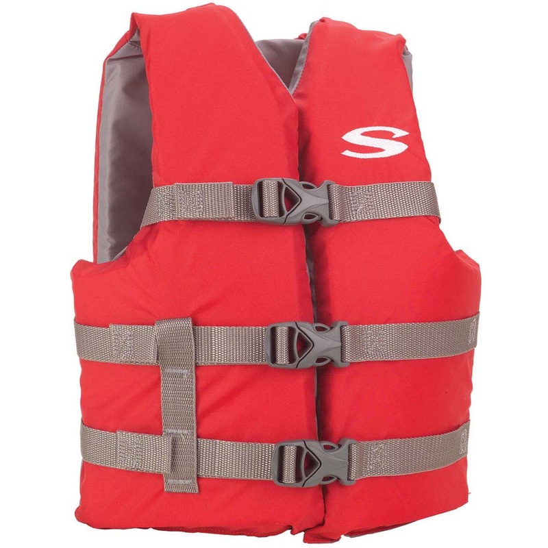 Stearns Youth Classic Vest Life Jacket – 50-90lbs – Red/Grey [2159436]