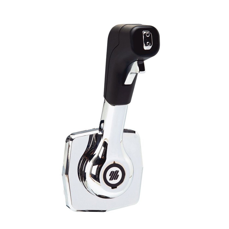 Uflex Single Lever Side Mount Control – Black/Chrome [B310B]