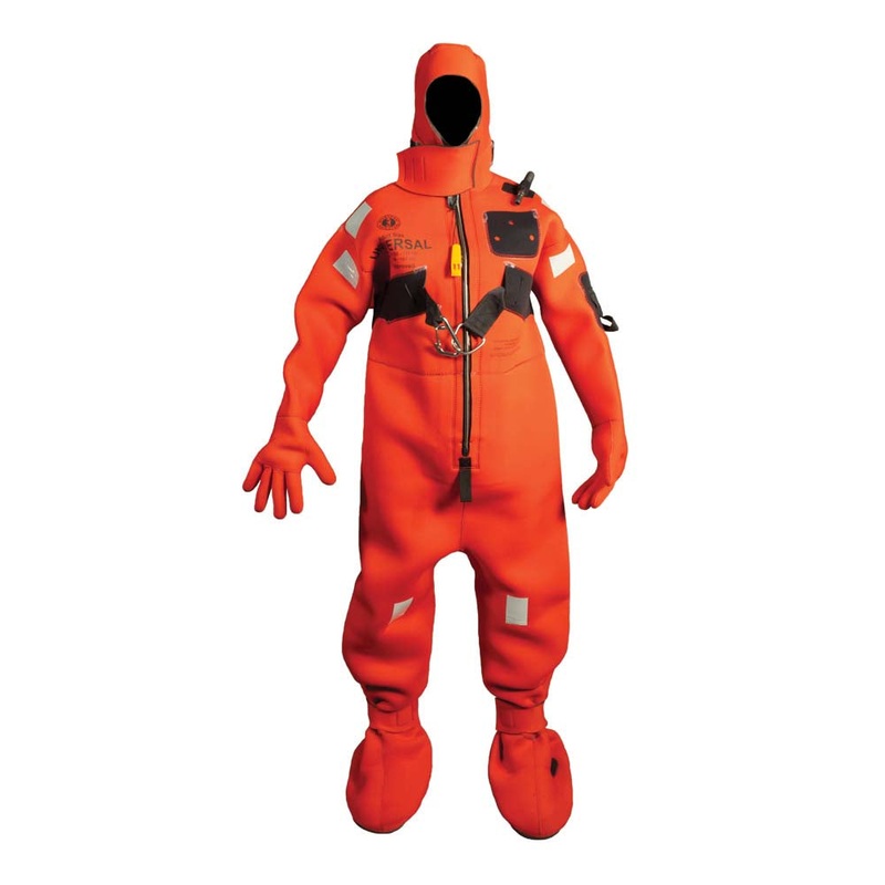Mustang Neoprene Cold Water Immersion Suit w/Harness – Red – Adult Universal [MIS230HR-4-0-209]