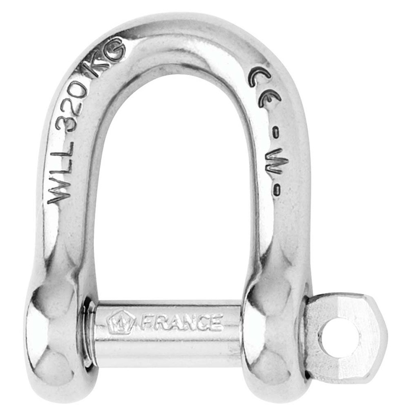 Wichard Self-Locking D Shackle – Diameter 6mm – 1/4 [01203]