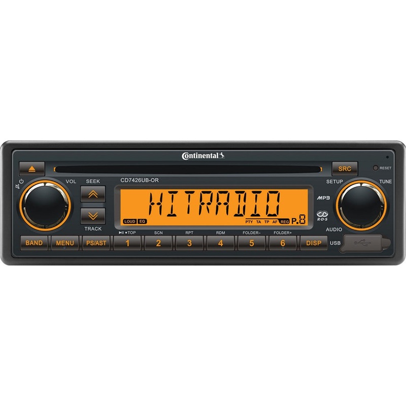 Continental Stereo w/CD/AM/FM/BT/USB – 24V [CD7426UB-OR]