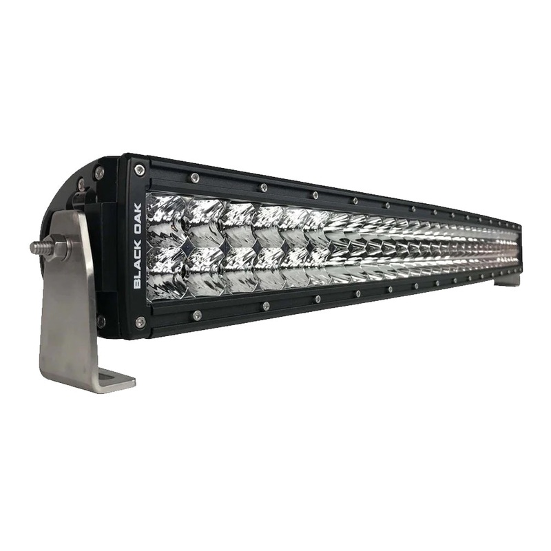Black Oak Pro Series 3.0 Curved Double Row 30 LED Light Bar – Combo Optics – Black Housing [30CC-D5OS]