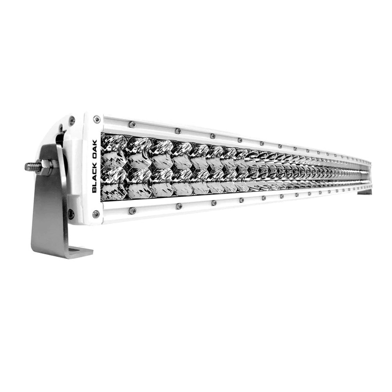 Black Oak Pro Series 3.0 Curved Double Row 40 LED Light Bar – Combo Optics – White Housing [40CCM-D5OS]