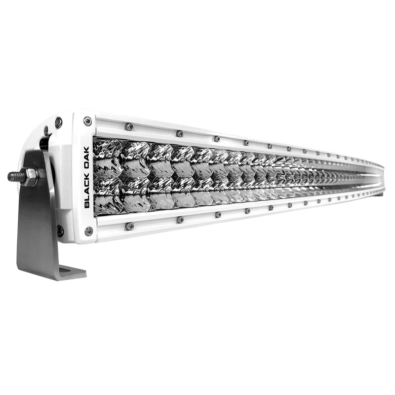 Black Oak Pro Series 3.0 Curved Double Row 50 LED Light Bar – Combo Optics – White Housing [50CCM-D5OS]