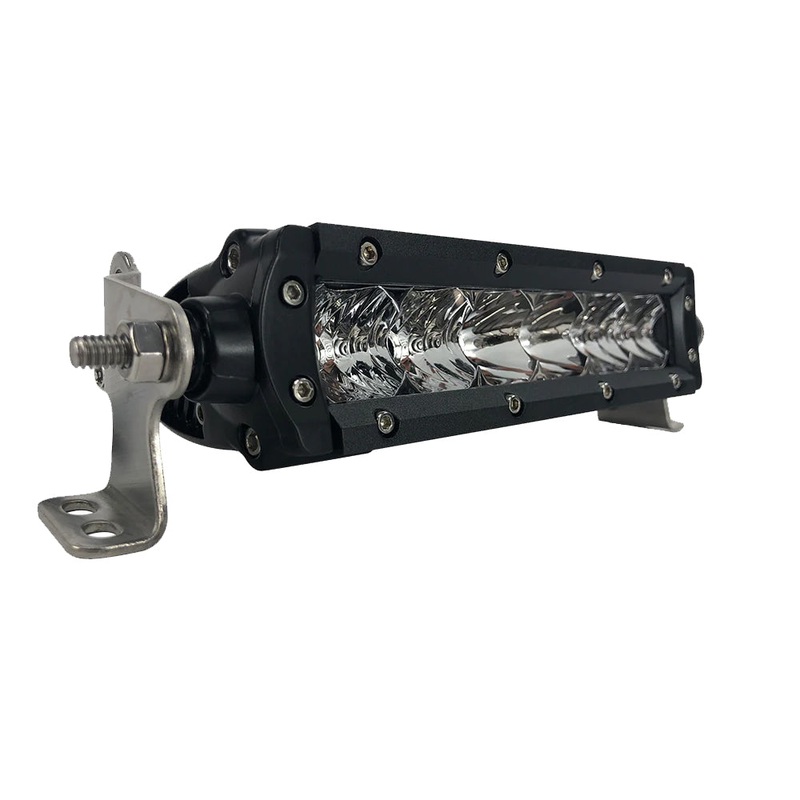 Black Oak Pro Series 3.0 Single Row 6 LED Light Bar – Combo Optics – Black Housing [6C-S5OS]