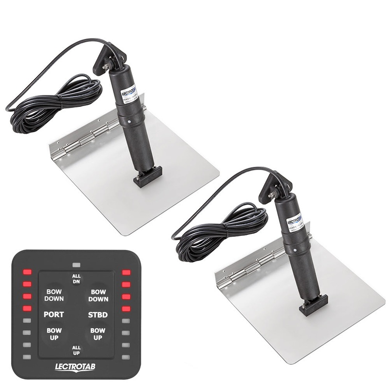 Lectrotab XKA Stainless Steel Trim Tab Kit w/One-Touch Control – 12 x 9 [XKASL12X9]