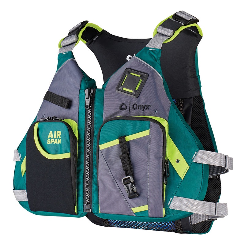 Onyx Airspan Angler Life Jacket – M/L – Green [123200-400-040-23]