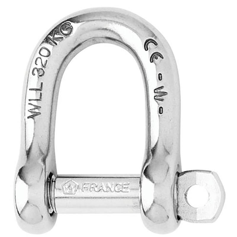 Wichard Self-Locking D Shackle – 12mm Diameter – 15/32 [01206]