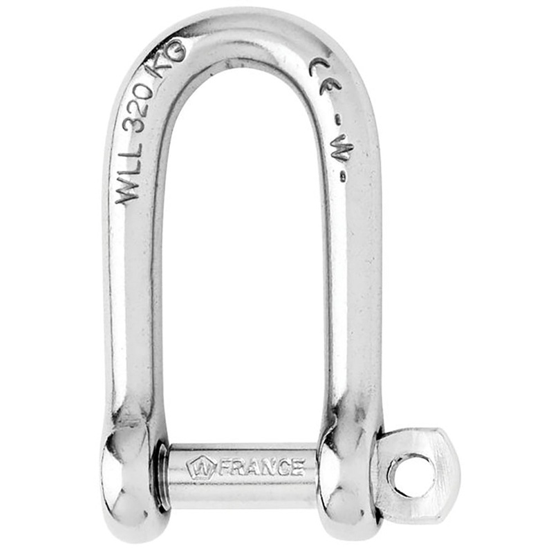 Wichard Self-Locking Long D Shackle – 10mm Diameter – 13/32 [01215]