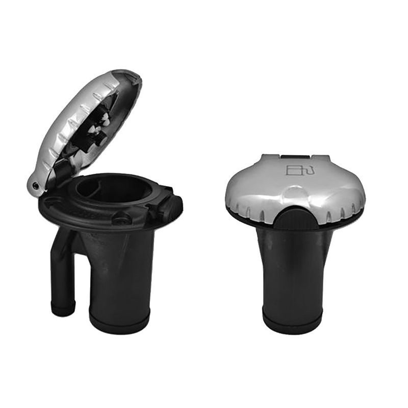 Attwood Deck Fill f/Pressure Relief Systems – Straight Body  Scalloped Stainless Steel Cap [99DFPVSS1S]